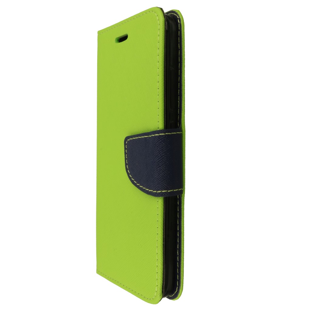 Pokrowiec etui z klapk na magnes Fancy Case limonkowo-granatowe Xiaomi Redmi Note 5A Prime / 5