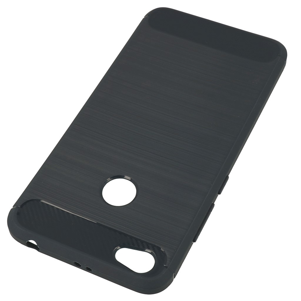Pokrowiec etui pancerne Karbon Case granatowe Xiaomi Redmi Note 5A Prime / 2