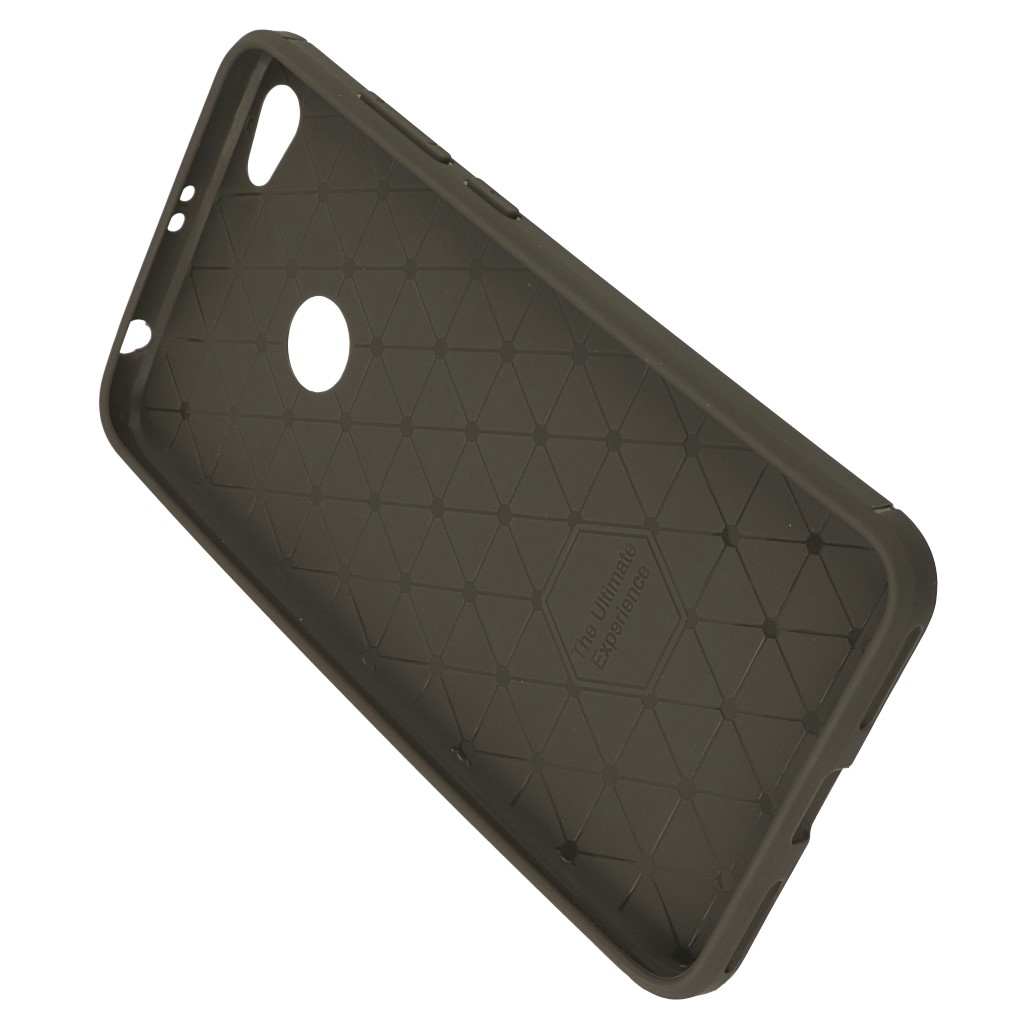 Pokrowiec etui pancerne Karbon Case szare Xiaomi Redmi Note 5A Prime / 3