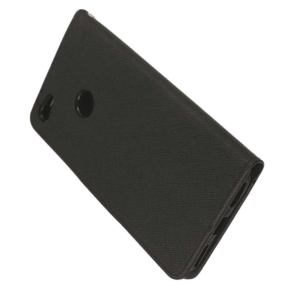 Pokrowiec etui z klapk na magnes Fancy Case czarne Xiaomi Redmi Note 5A / 3
