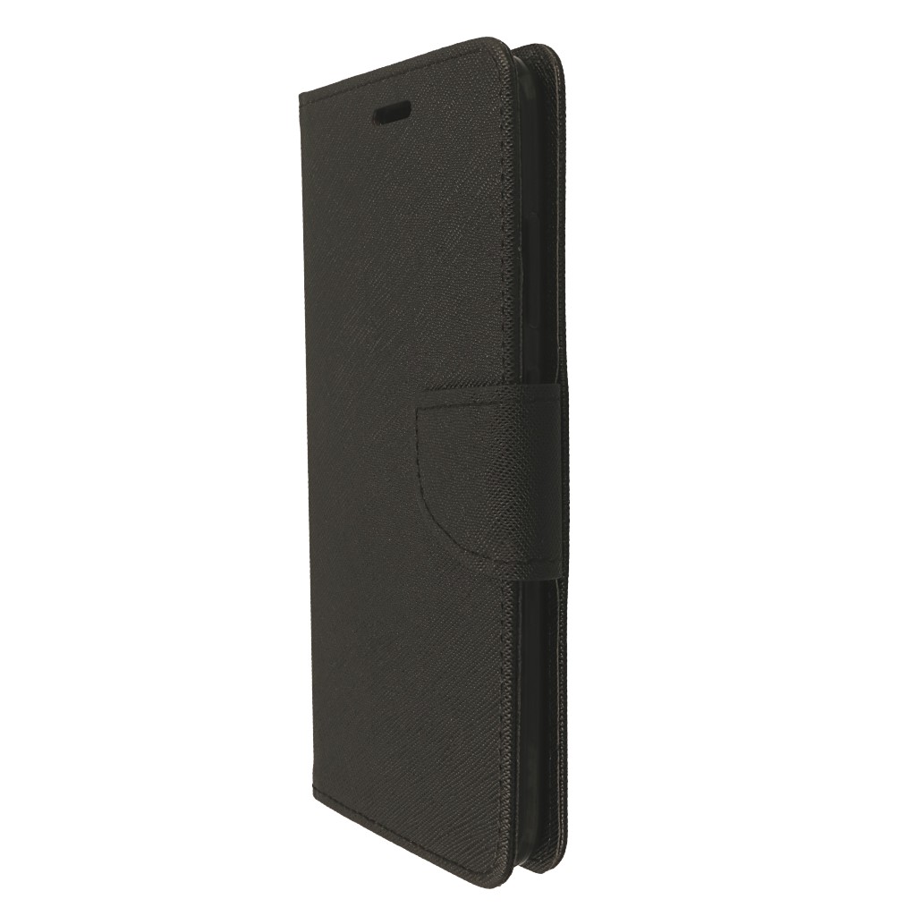 Pokrowiec etui z klapk na magnes Fancy Case czarne Xiaomi Redmi Note 5A / 5