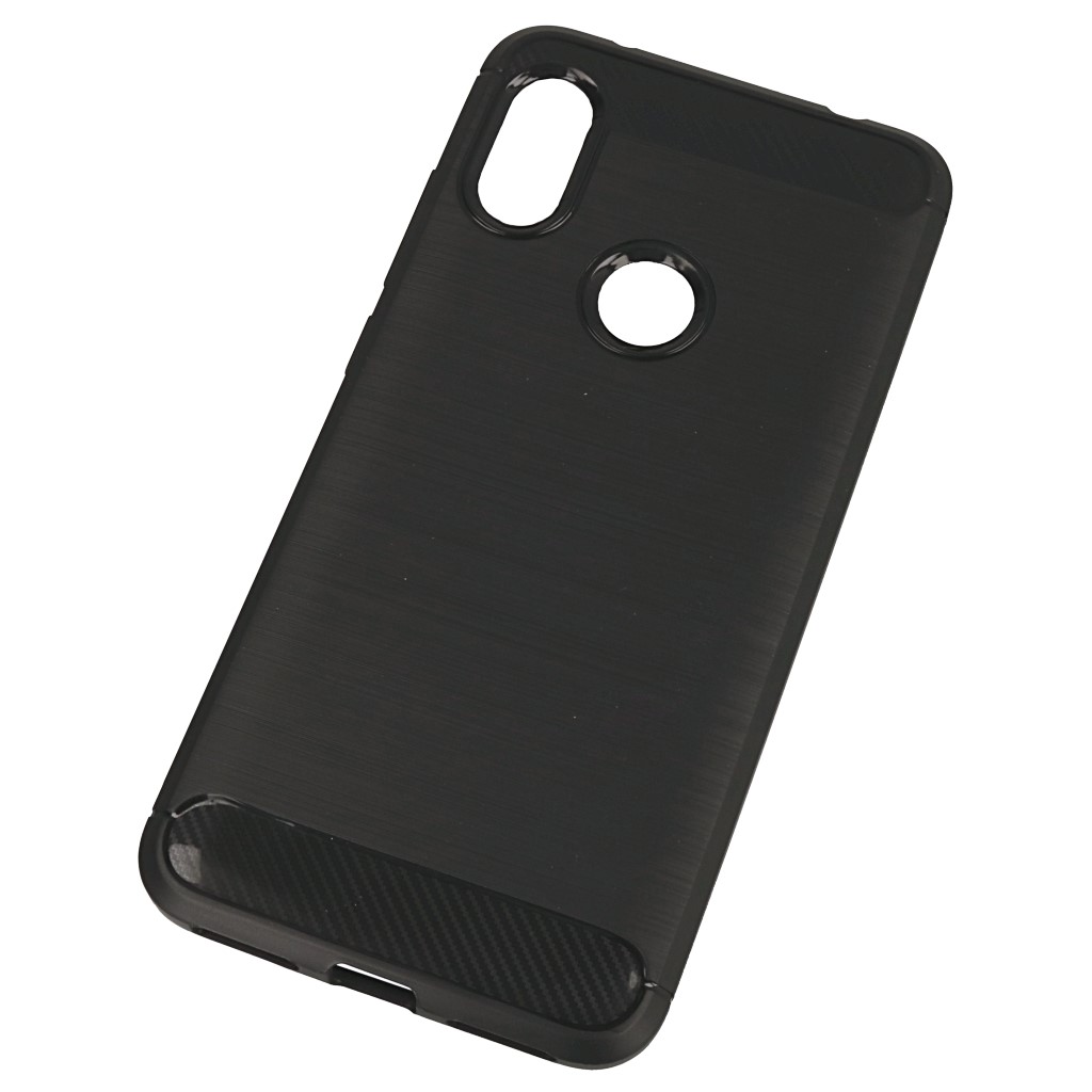Pokrowiec etui pancerne Karbon Case czarne Xiaomi Redmi Note 6 Pro