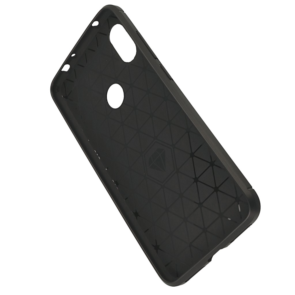 Pokrowiec etui pancerne Karbon Case czarne Xiaomi Redmi Note 6 Pro / 2