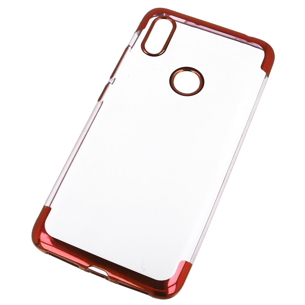 Pokrowiec etui silikonowe z ramk Elegance czerwony Xiaomi Redmi S2