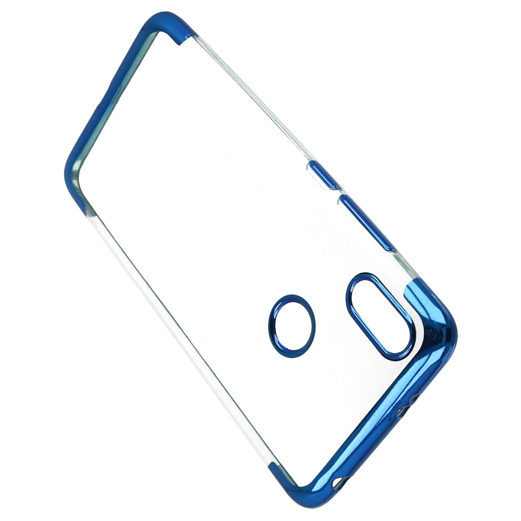 Pokrowiec etui silikonowe z ramk Elegance niebieskie Xiaomi Redmi S2 / 4