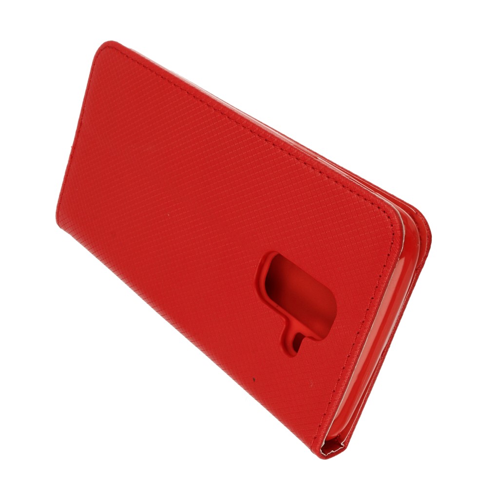 Pokrowiec etui z klapk Magnet Book czerwone SAMSUNG Galaxy A6+ 2018 / 5