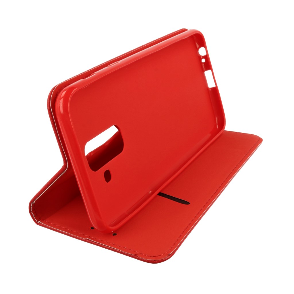 Pokrowiec etui z klapk Magnet Book czerwone SAMSUNG Galaxy A6+ 2018 / 6