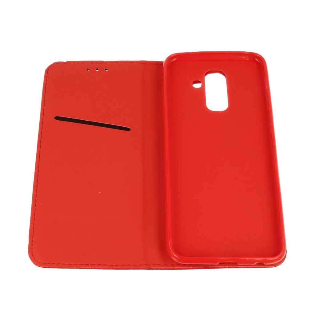 Pokrowiec etui z klapk Magnet Book czerwone SAMSUNG Galaxy A6+ 2018 / 8