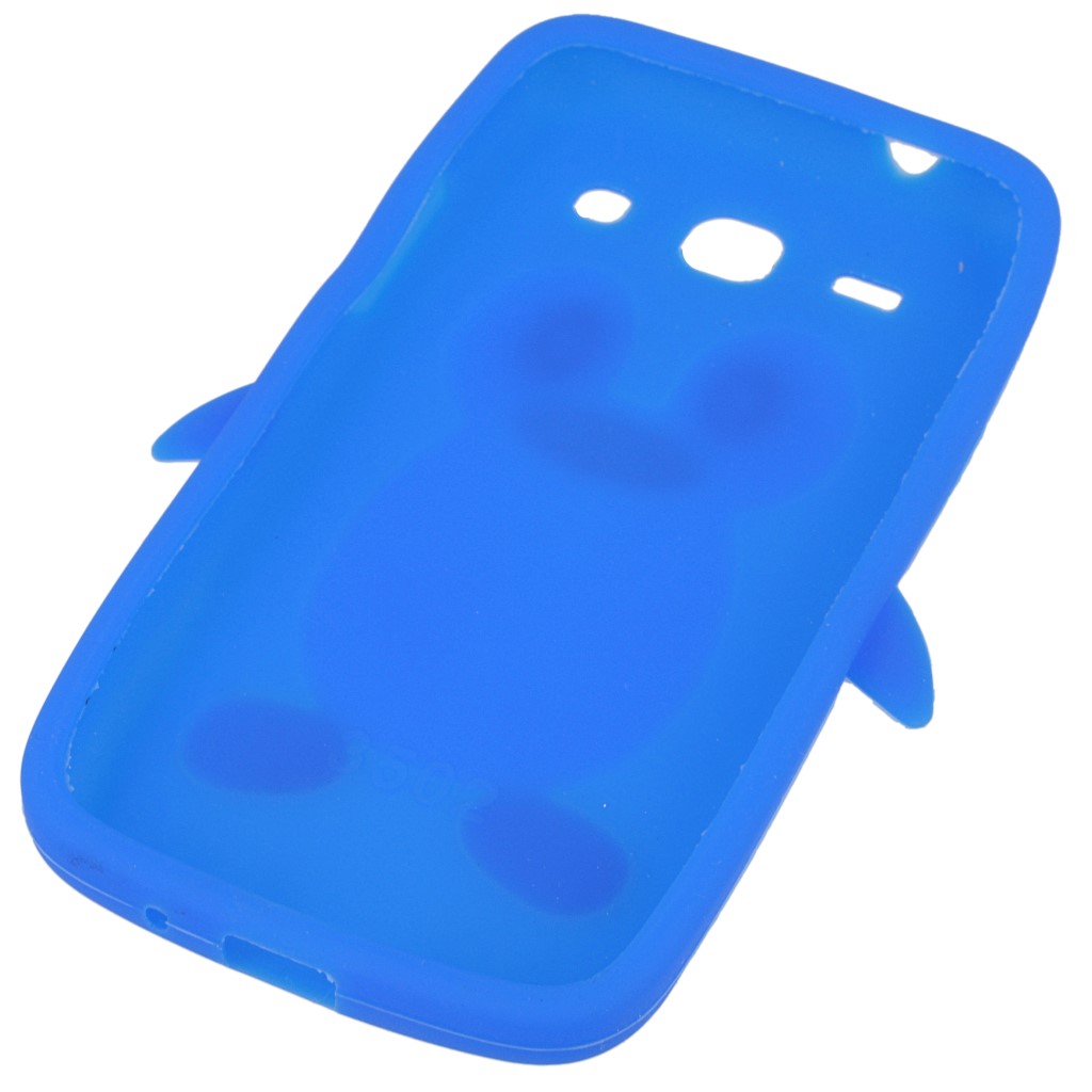 Pokrowiec etui silikonowe 3D Pingwin niebieskie SAMSUNG GT-i9300 Galaxy S III / 4