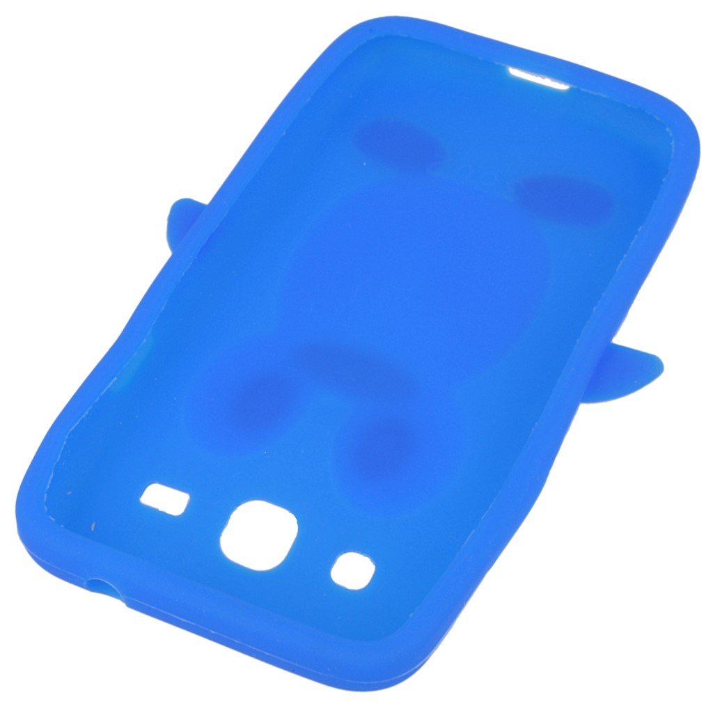 Pokrowiec etui silikonowe 3D Pingwin niebieskie SAMSUNG GT-S7275 Galaxy Ace 3 LTE / 5