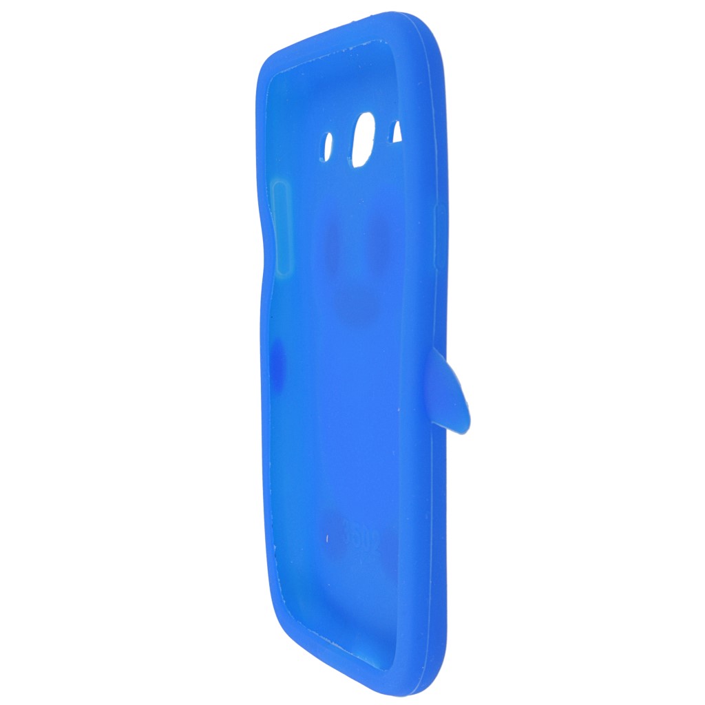 Pokrowiec etui silikonowe 3D Pingwin niebieskie SAMSUNG GT-S7275 Galaxy Ace 3 LTE / 7