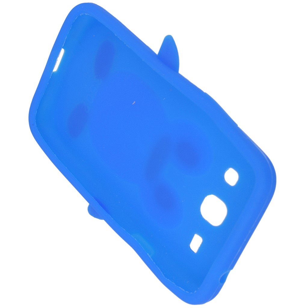 Pokrowiec etui silikonowe 3D Pingwin niebieskie SAMSUNG GT-S7275 Galaxy Ace 3 LTE / 9