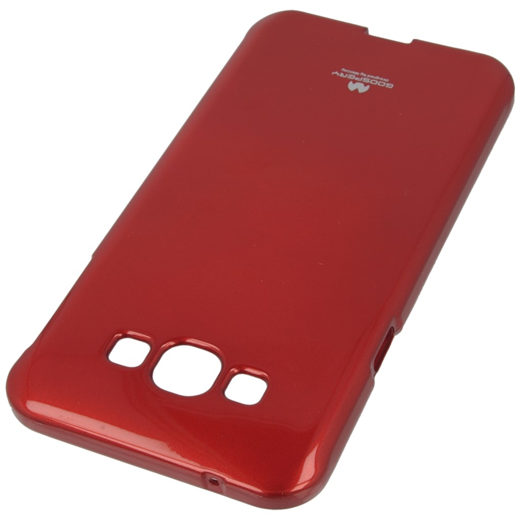 Pokrowiec etui silikonowe Mercury JELLY CASE czerwone SAMSUNG Galaxy A8 / 2
