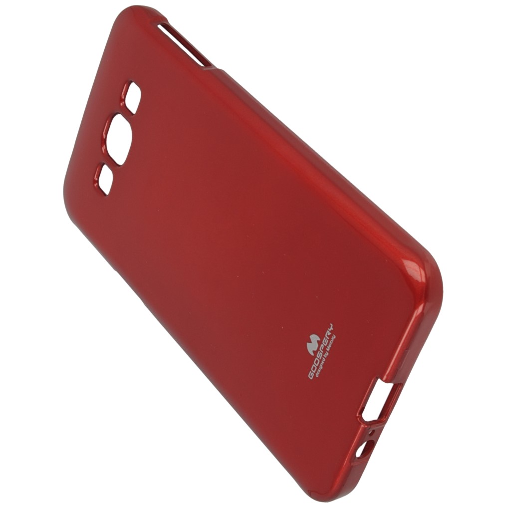 Pokrowiec etui silikonowe Mercury JELLY CASE czerwone SAMSUNG Galaxy A8 / 5