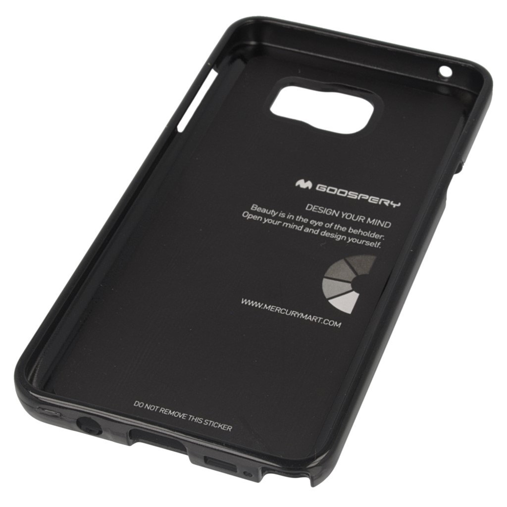 Pokrowiec etui silikonowe Mercury JELLY CASE czarne SAMSUNG Galaxy Note 5 / 3
