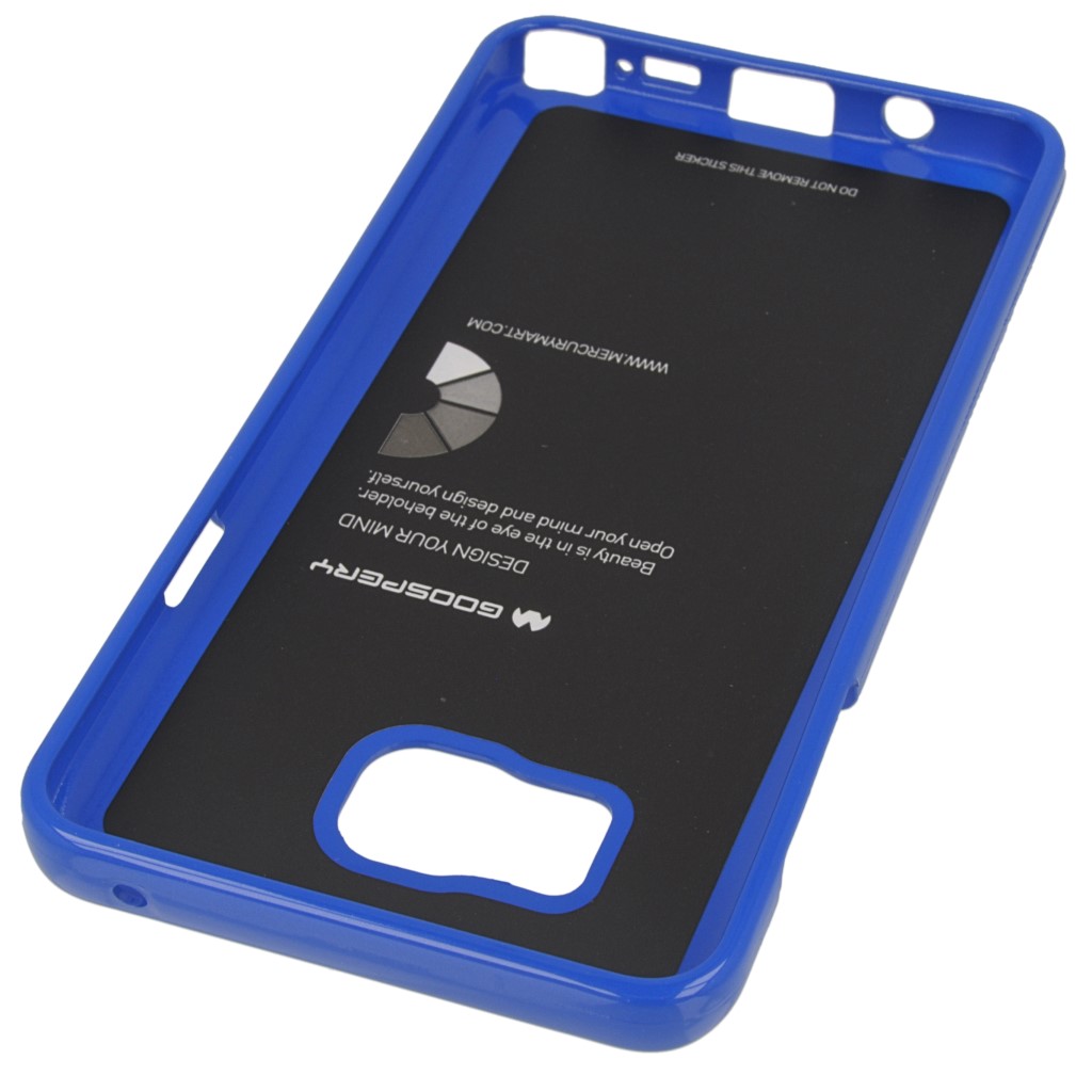 Pokrowiec etui silikonowe Mercury JELLY CASE niebieskie SAMSUNG Galaxy Note 5 / 4