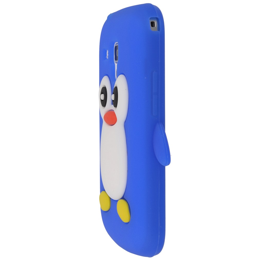 Pokrowiec etui silikonowe 3D Pingwin niebieskie SAMSUNG GT-S7580 Galaxy Trend Plus / 5