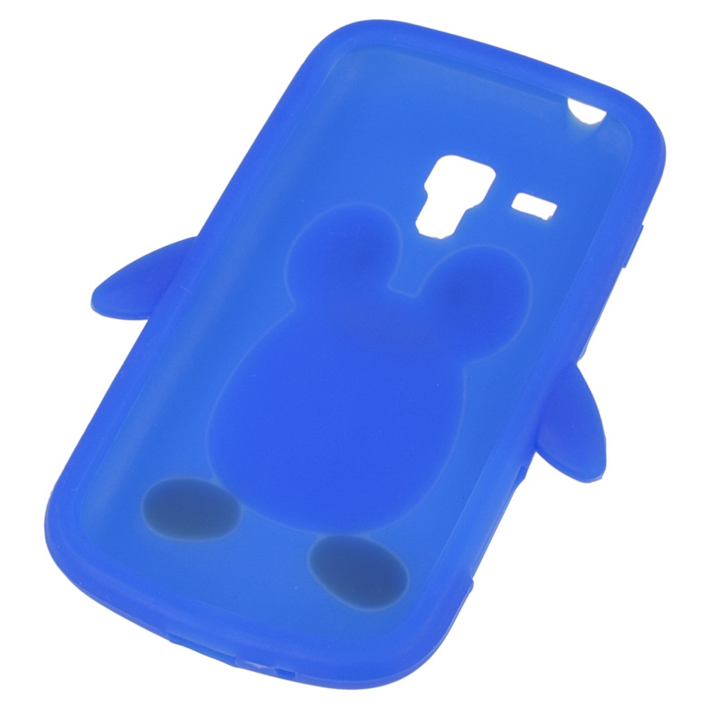 Pokrowiec etui silikonowe 3D Pingwin niebieskie SAMSUNG GT-S7580 Galaxy Trend Plus / 11