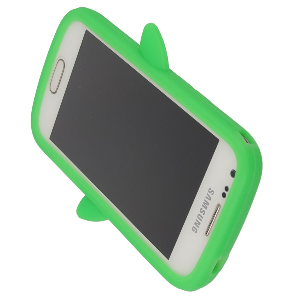 Pokrowiec etui silikonowe 3D Pingwin zielone SAMSUNG GT-S7580 Galaxy Trend Plus / 6