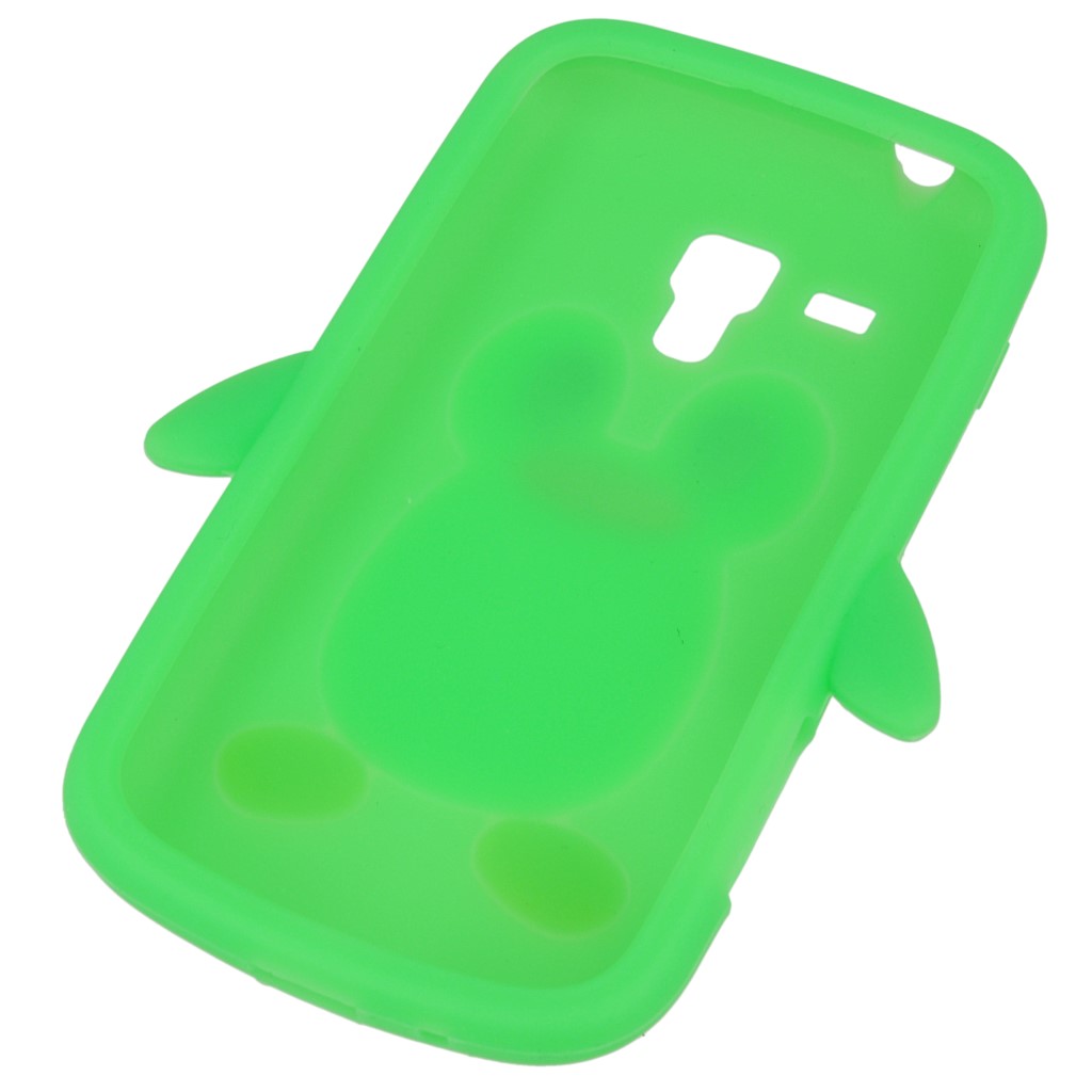 Pokrowiec etui silikonowe 3D Pingwin zielone SAMSUNG GT-S7580 Galaxy Trend Plus / 4