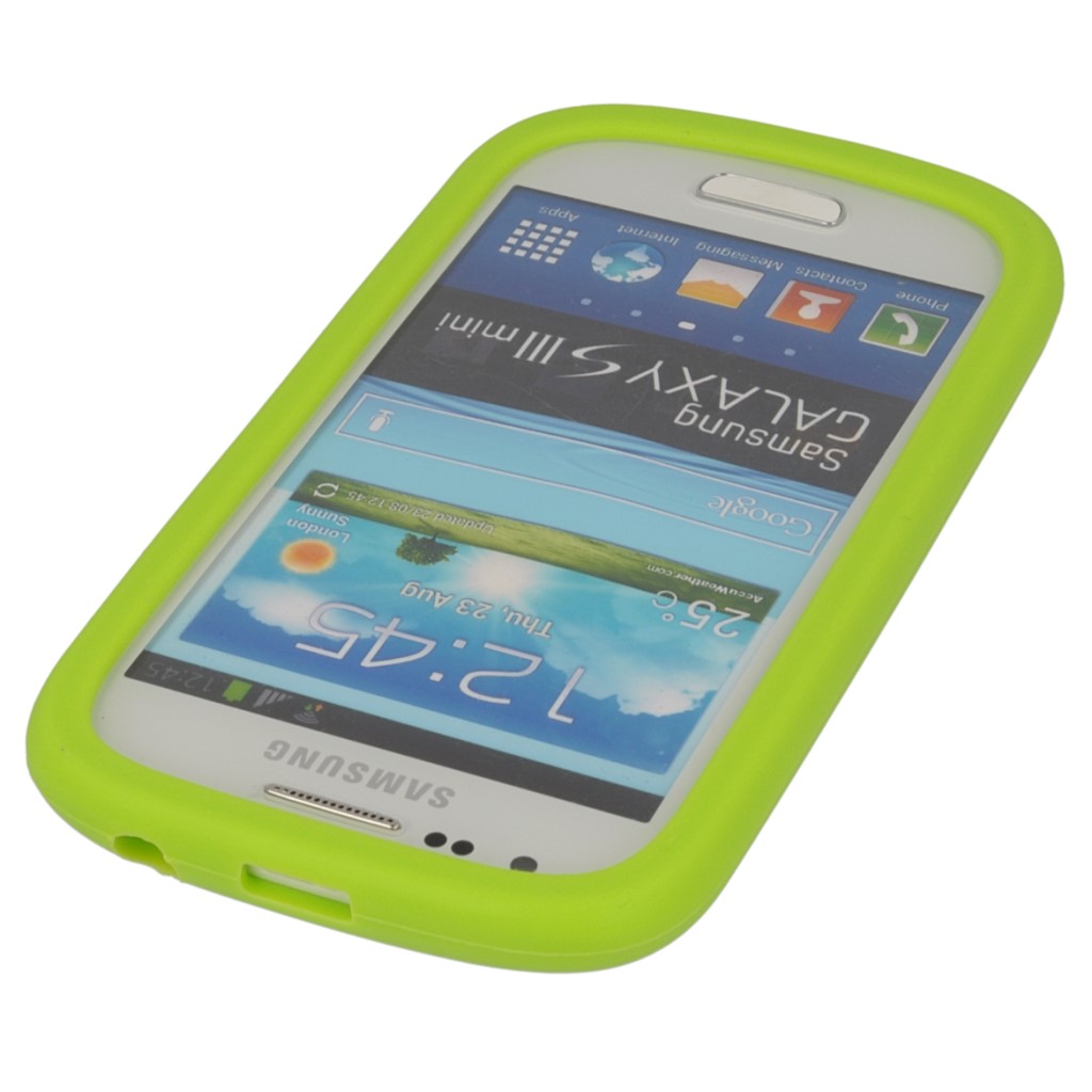 Pokrowiec etui silikonowe 3D M&M zielone SAMSUNG Galaxy S III mini / 4