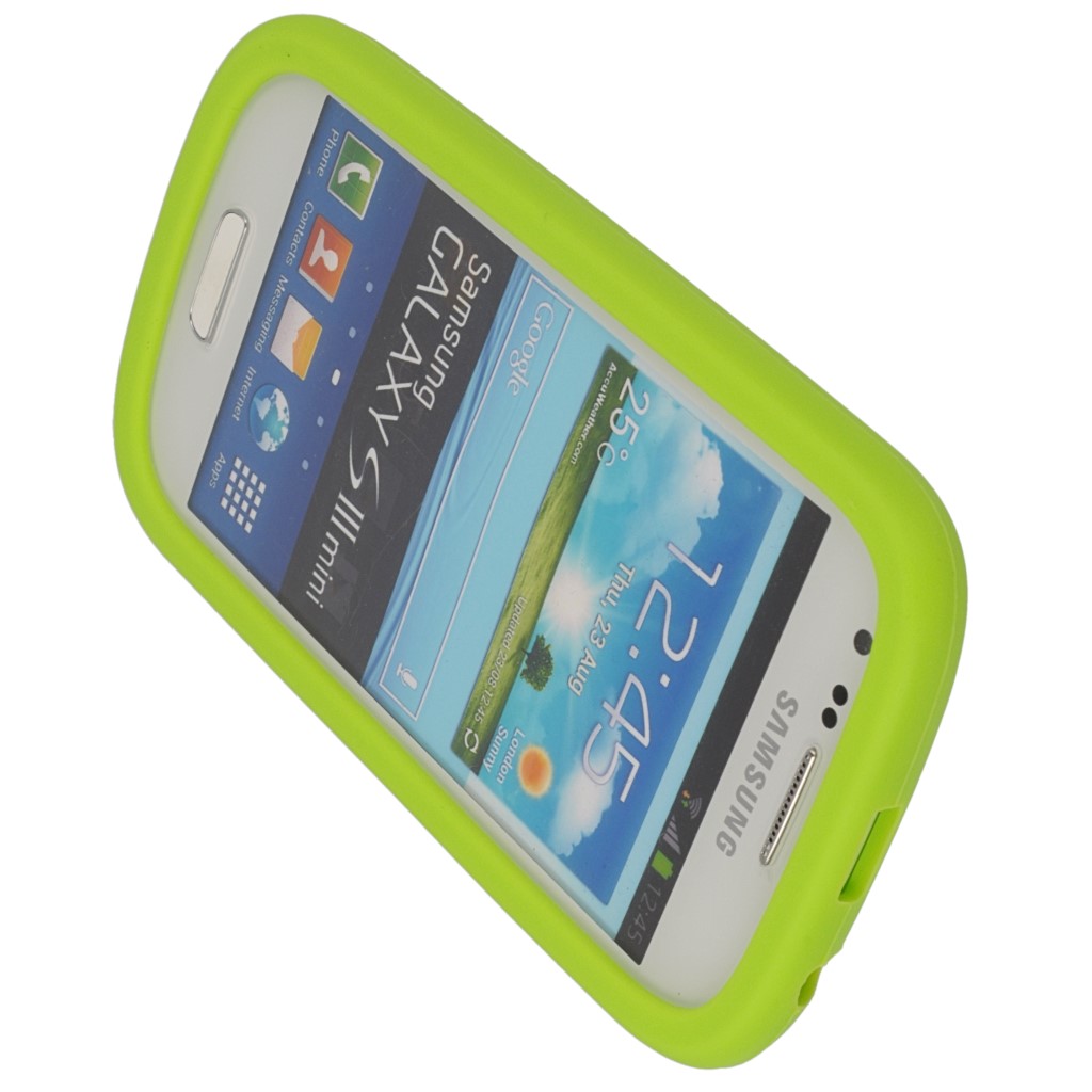 Pokrowiec etui silikonowe 3D M&M zielone SAMSUNG Galaxy S III mini / 8