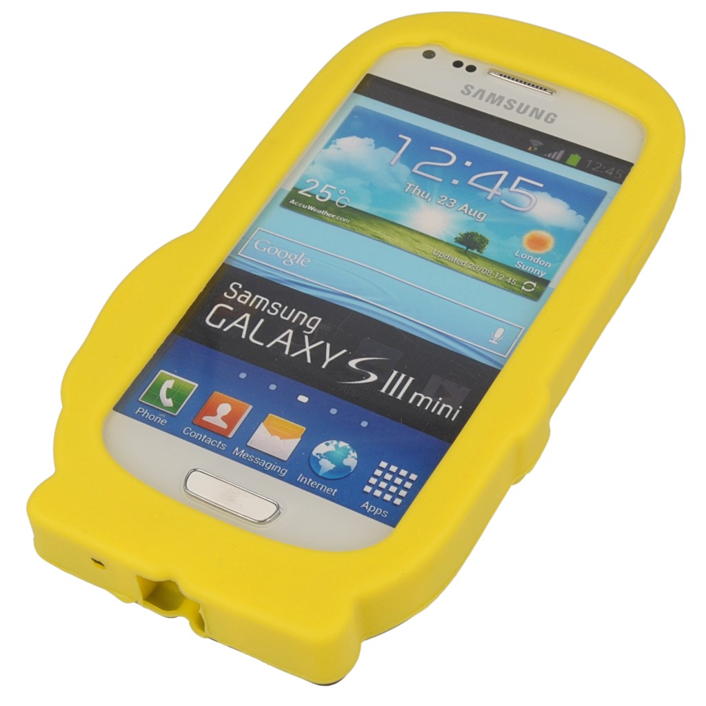 Pokrowiec etui silikonowe 3D minionki SAMSUNG Galaxy S III mini VE / 3