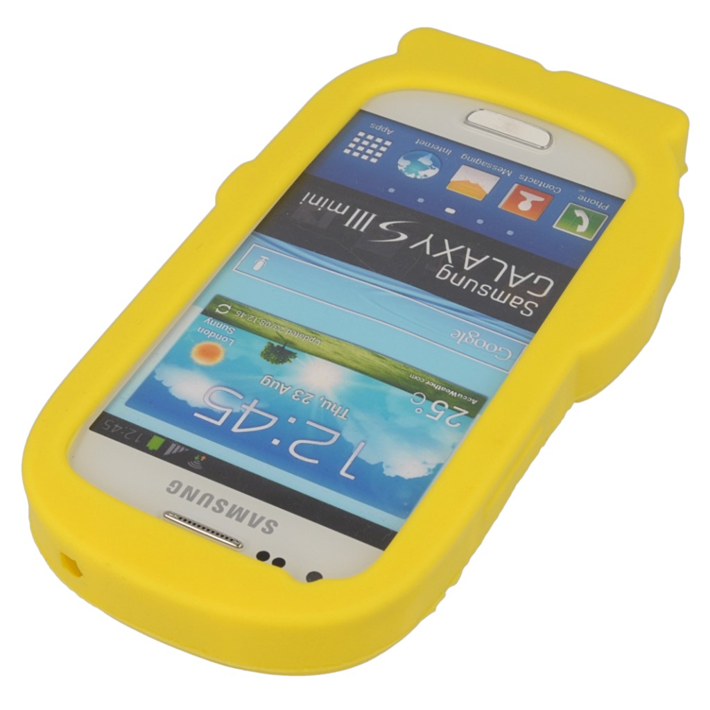 Pokrowiec etui silikonowe 3D minionki SAMSUNG Galaxy S III mini VE / 4