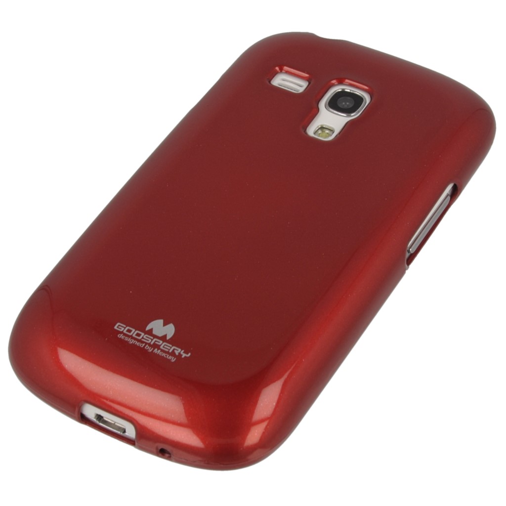Pokrowiec etui silikonowe Mercury JELLY CASE czerwone SAMSUNG Galaxy S III mini VE