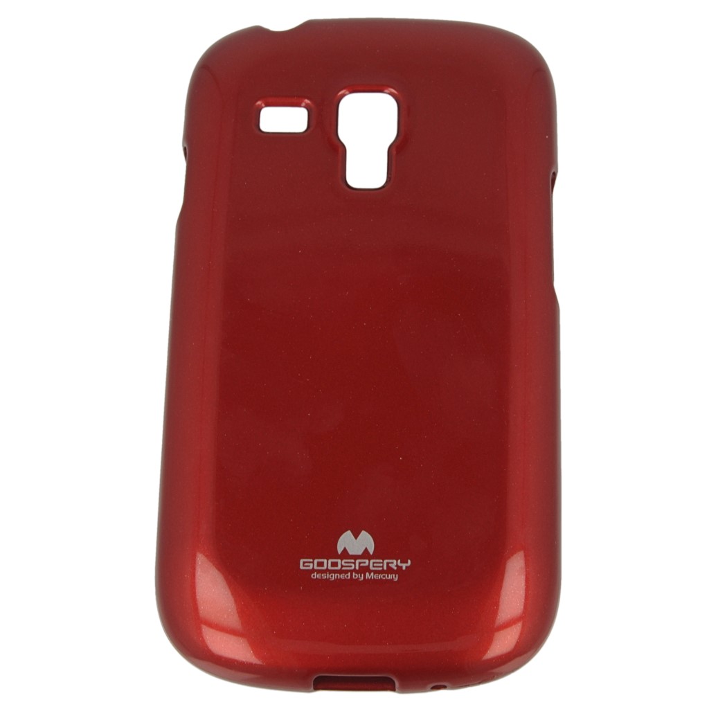 Pokrowiec etui silikonowe Mercury JELLY CASE czerwone SAMSUNG Galaxy S III mini VE / 7