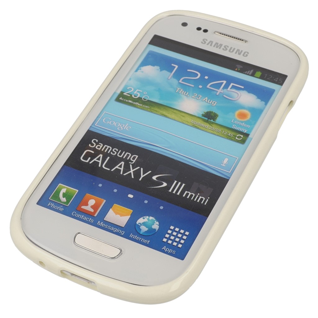 Pokrowiec etui silikonowe Mercury JELLY CASE biae SAMSUNG Galaxy S III mini VE / 2