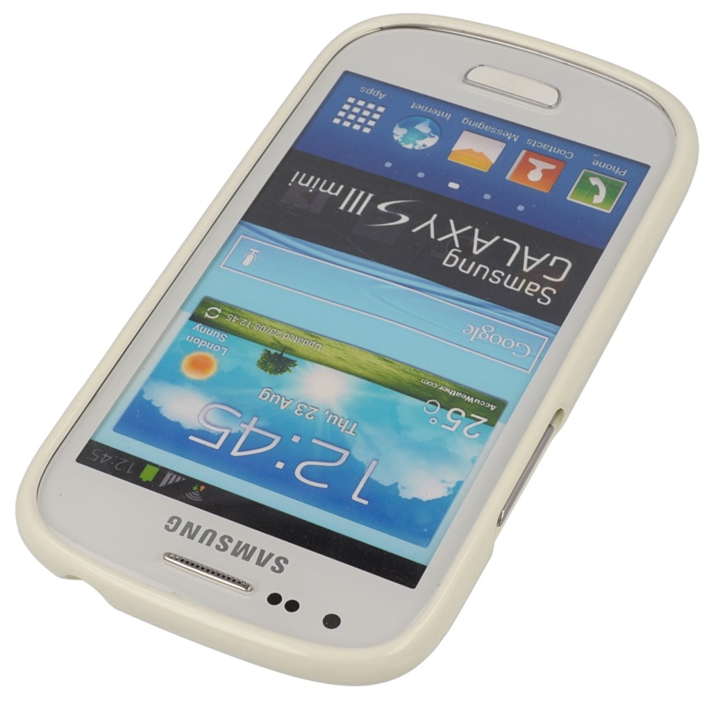 Pokrowiec etui silikonowe Mercury JELLY CASE biae SAMSUNG Galaxy S III mini VE / 3