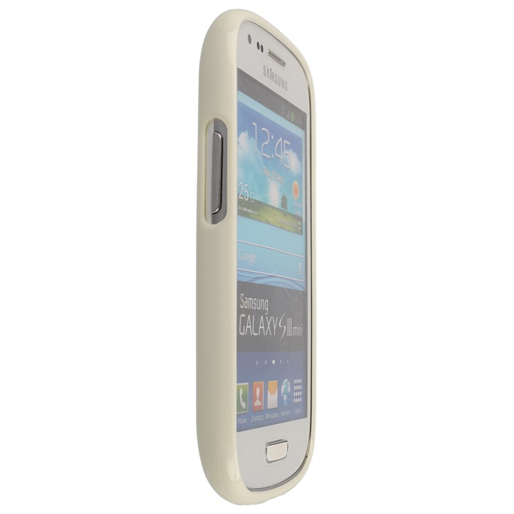 Pokrowiec etui silikonowe Mercury JELLY CASE biae SAMSUNG Galaxy S III mini VE / 6