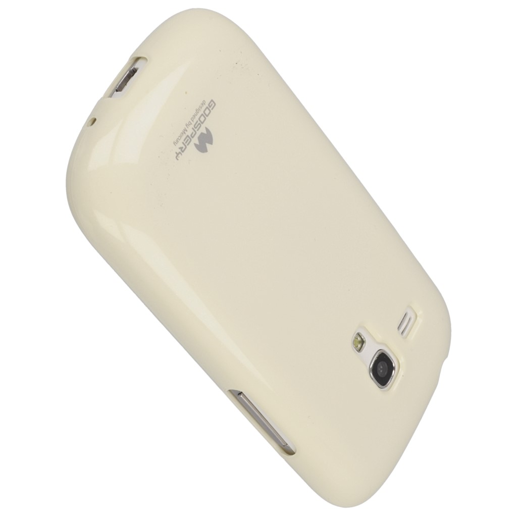 Pokrowiec etui silikonowe Mercury JELLY CASE biae SAMSUNG Galaxy S III mini VE / 8