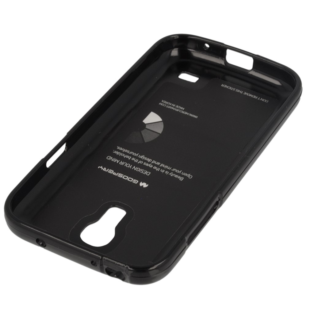 Pokrowiec etui silikonowe Mercury JELLY CASE czarne SAMSUNG Galaxy S4 mini plus / 4