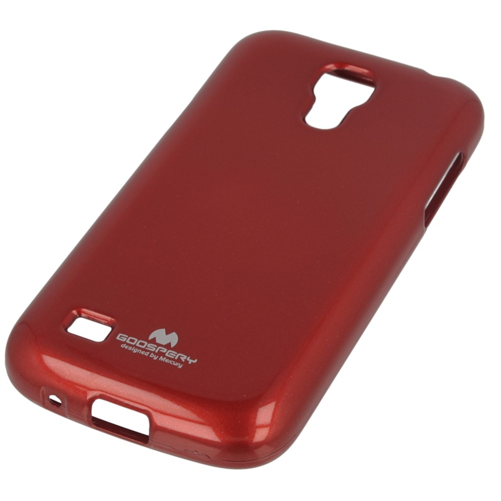 Pokrowiec etui silikonowe Mercury JELLY CASE czerwone SAMSUNG Galaxy S4 mini plus