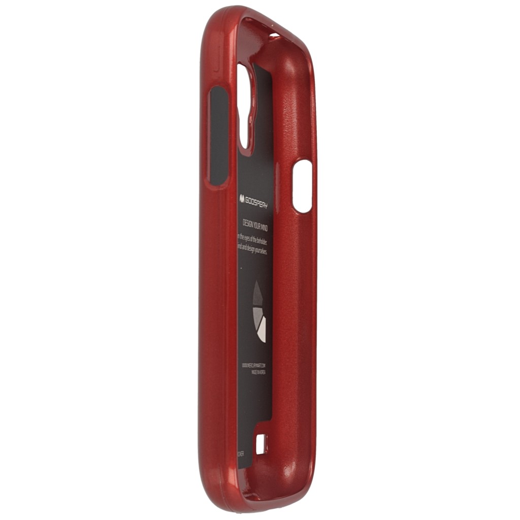 Pokrowiec etui silikonowe Mercury JELLY CASE czerwone SAMSUNG Galaxy S4 mini plus / 9