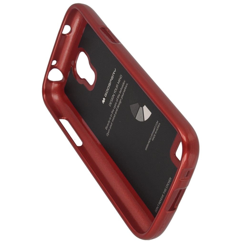 Pokrowiec etui silikonowe Mercury JELLY CASE czerwone SAMSUNG Galaxy S4 mini plus / 6