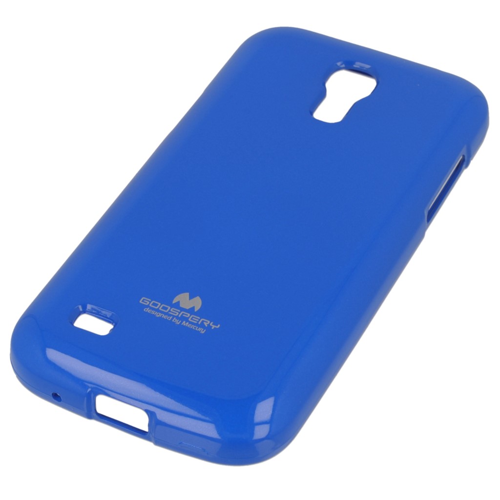 Pokrowiec etui silikonowe Mercury JELLY CASE niebieskie SAMSUNG Galaxy S4 mini plus