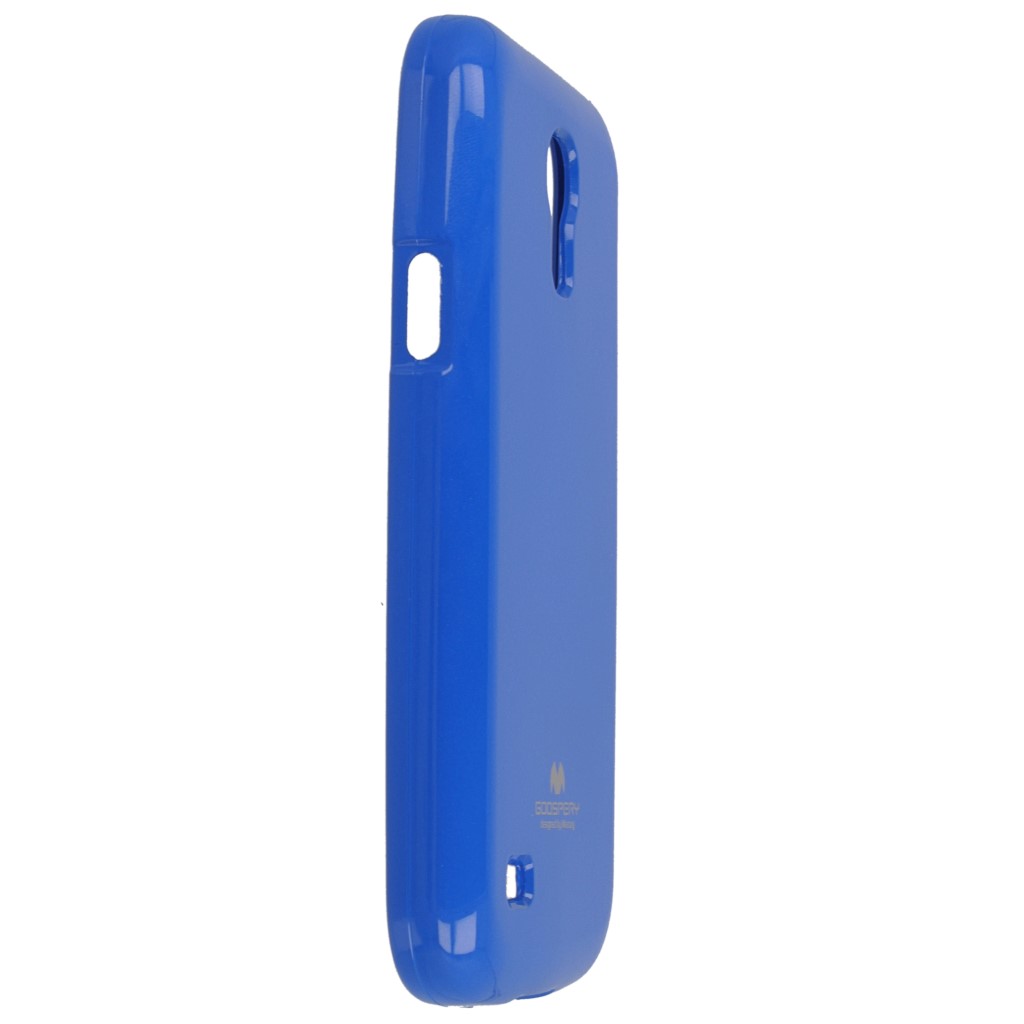 Pokrowiec etui silikonowe Mercury JELLY CASE niebieskie SAMSUNG Galaxy S4 mini plus / 5