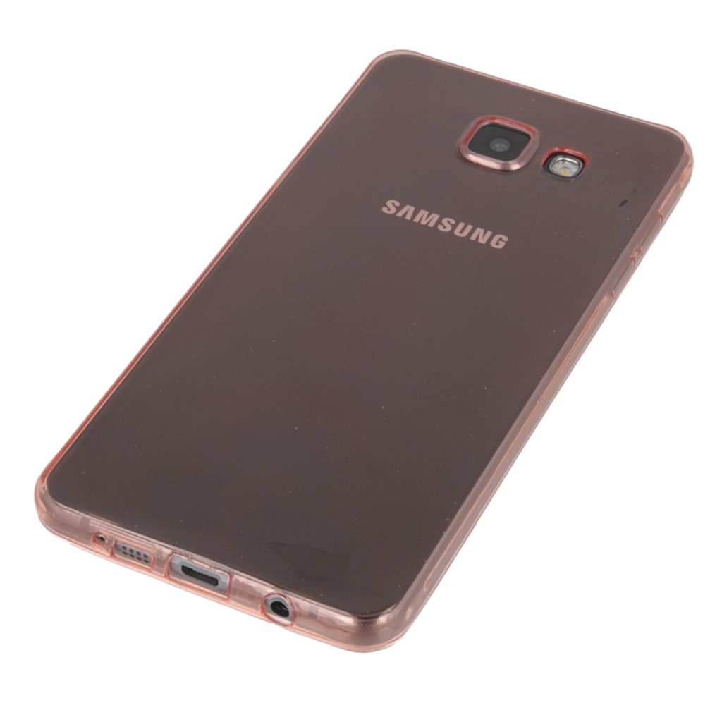 Pokrowiec silikonowe etui BACK CASE ultra slim 0,3 mm koralowe SAMSUNG Galaxy A5 (2016)