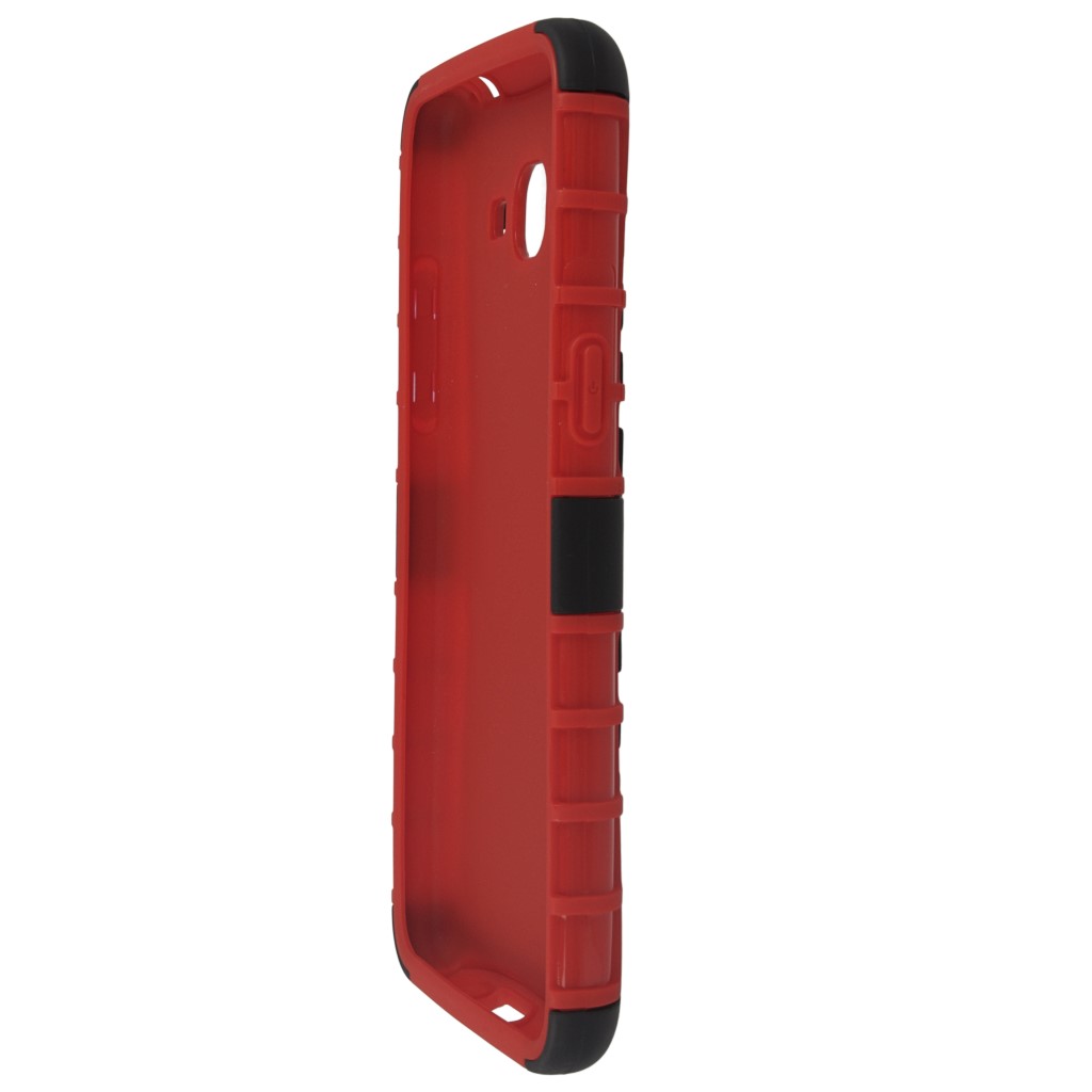 Pokrowiec etui pancerne Hybrid Case czerwony Microsoft Lumia 430 Dual SIM / 8