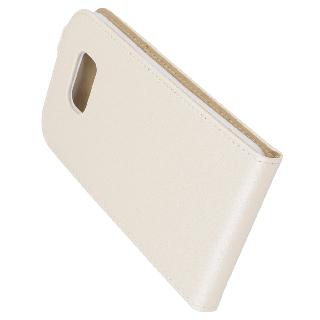 Pokrowiec z klapk na magnes Prestige Slim Flexi biay SAMSUNG SM-G920F Galaxy S6 / 5
