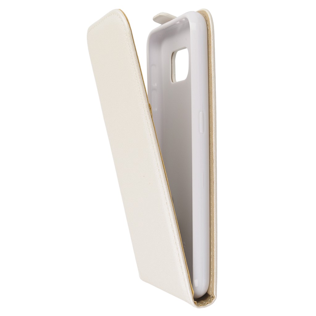 Pokrowiec z klapk na magnes Prestige Slim Flexi biay SAMSUNG SM-G920F Galaxy S6 / 7