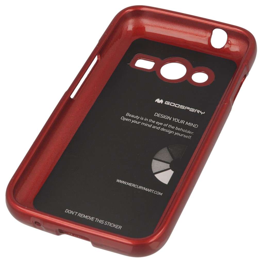 Pokrowiec etui silikonowe Mercury JELLY CASE czerwone myPhone X Pro / 3
