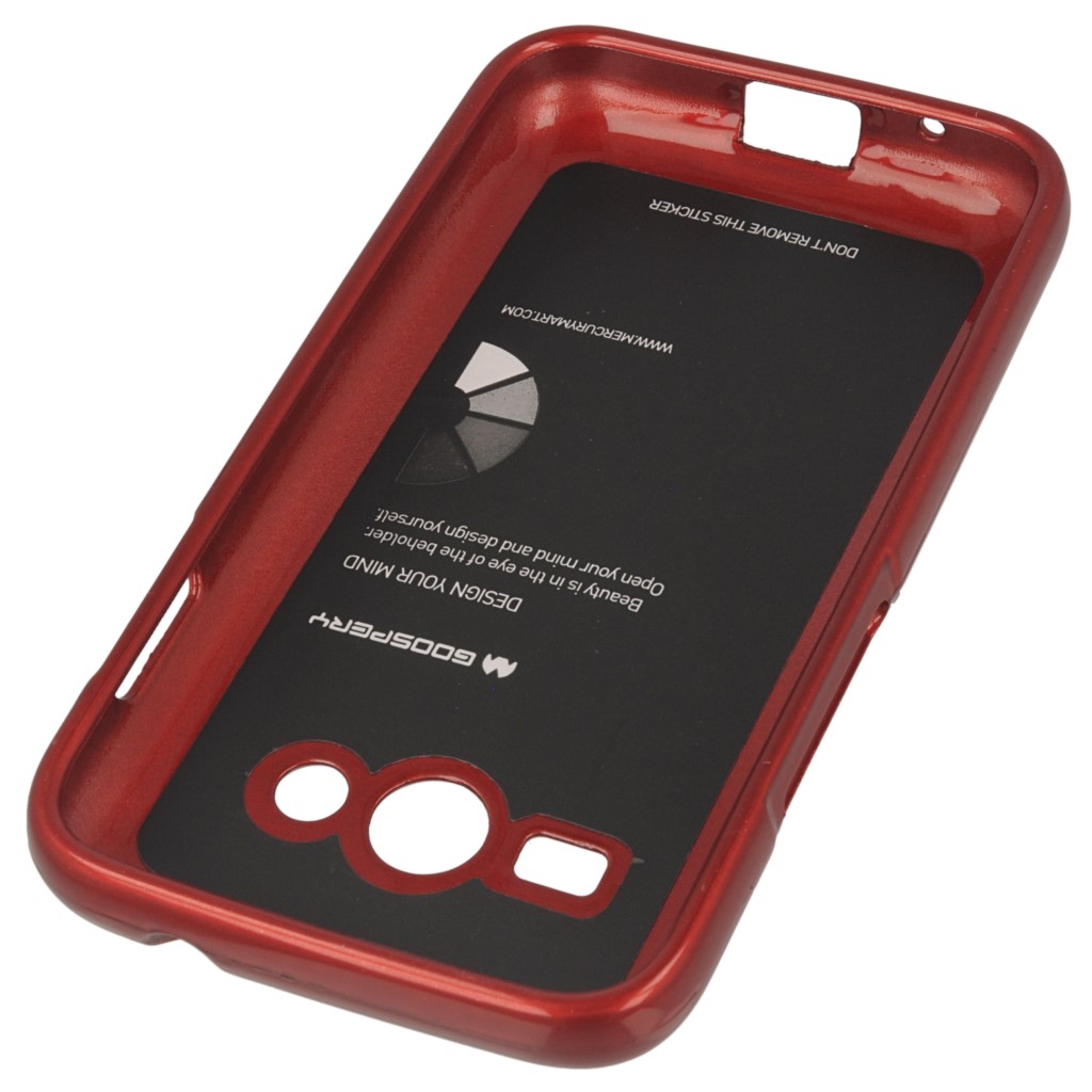 Pokrowiec etui silikonowe Mercury JELLY CASE czerwone Xiaomi Redmi 4 / 4