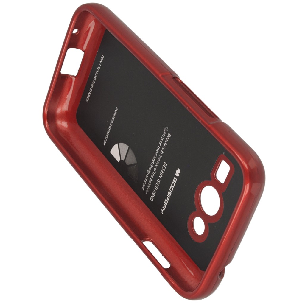 Pokrowiec etui silikonowe Mercury JELLY CASE czerwone myPhone X Pro / 8