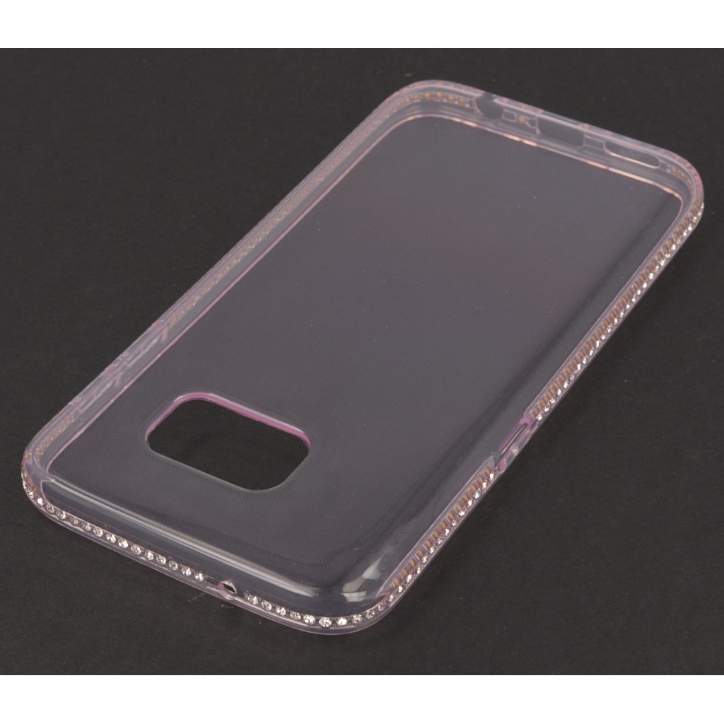 Pokrowiec etui silikonowe Crystal Diamond rowy SAMSUNG Galaxy S7 / 3