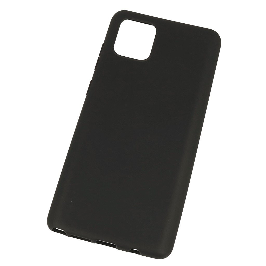 Pokrowiec silikonowe etui BACK CASE matowe czarne SAMSUNG Galaxy Note 10 Lite