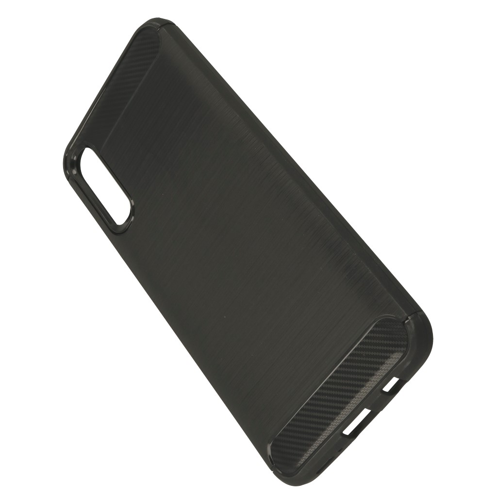 Pokrowiec etui pancerne Karbon Case czarne SAMSUNG Galaxy A50 / 10